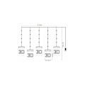 Miniatyrbilde 5 av 5: LED Julelys, Feelysslysr 5 Stykker Feelysslysr Innendørs Julelys Utendørs, Hage, Balkongdekorasjon For Bryllup Bursdag Dekorasjon [Varmt