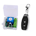 Miniatyrbillede 1 af 5: Enkeltkanals relæmodul DC 12V Universal trådløs switch RF relæmodtager + 2 CH fjernbetjening