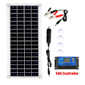 Miniatyrbillede 2 af 4: 100W 2 USB Solpanel Kit med 50A Controller Solbatterilader til Bil Yacht Ure Båd 12V-18V