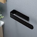 Miniatyrbillede 5 af 5: Sort håndklædeholder til badeværelset, håndklædeholder uden boring SUS304 køkken viskestykkeholder