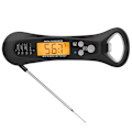 Miniatyrbild 1 av 5: Kötttermometer, digital termometer för snabb avläsning för matlagning, mattermometer för kök, grillning grill svart