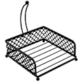 Miniatyrbillede 1 af 5: Elegant Flade Papirserviet Holder - Serviet Holder til Bord, Køkken, Bordplader og Udendørsborde - Serviet Dispenser
