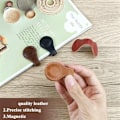 Pikkukuva 5 / 5: Magneettiset kirjanmerkit, 4 kpl Retro Henkilökohtaiset Nahkaiset Magneettiset Sivunmerkit Lahja Rakastajille Kirjoille