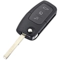 Miniatyrbilde 1 av 5: 3 knapper 433MHz 4D63 80Bit Flip Folding Fjernkontroll Nøkkel Fob Etui Passer for Focus Mondeo Fiesta Galaxy FOB Etui HU101 Blad