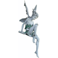 Miniatyrbillede 5 af 5: Havefigur til haven, Dekorativ statue, Fe-statue, Fe-havefigur Fe-pynt Stor statue Harpikshåndværk Studiedekoration Have Stue Hvid
