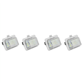 Miniatyrbillede 1 af 5: 4 stk. bilnummerpladelys til W204/W212 W216 W221 W207 18 LED hvide baglygter til nummerplade