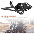 Miniatyrbillede 3 af 5: Motorcykel Justerbar Vinkel Nummerpladeholder Stativ Til Yzf R1 R3 R15 R25 Fz6 Mt-07 Mt 07