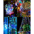 Miniatyrbild 2 av 5: Set med 2 ljusslingor, 5M 50LED ljusslingor, batteridrivna mini LED-ljusslingor, inomhus ljusslingor, dekoration för sovrum, jul, W
