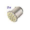 Pikkukuva 1 / 4: 2x 1157 T25 S25 BAY15D 22 SMD Valkoinen LED Auton Jarru Takavalo Käännöslamppu