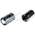 Miniatyrbillede 1 af 3: 2 stk. 4700uF 25V 105C Sorte Elektrolytkondensator med dimensioner på 26x16mm
