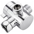 Miniatyrbilde 1 av 5: 3-veis dusjfordelerventil G1/2in Multifunksjons vannseparatoradapter Dusjtilbehør Dusjhode reservedel for bad-Fei Yu