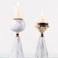 Pikkukuva 4 / 5: Imitation Marble Pattern Candle Holder Dining Room Decoration Model Decoration Spherical Crafts