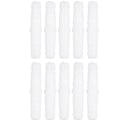 Miniatyrbillede 1 af 5: 10 stk. Plastikrør Barb Fitting lige lige Barb Splicer Mender Joint Union Adapter 6-6mm