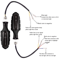 Miniatyrbild 3 av 5: 4 st universella LED-blinkers för motorcykel, 12 V, blinkers, belysning, 16 lampor