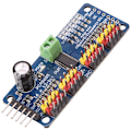 Pikkukuva 4 / 5: 2 kpl PCA9685 16-kanavainen 12-bittinen PWM-servomoottorin ohjain I2C IIC -moduuli Arduino Raspberry Pi -servosuojakorttimoduulille