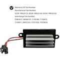 Miniatyrbilde 3 av 5: Blåsermotorresistor for H2 - Varmevifteutskifting. 19331830, 19329838, 89023355, 93803637, 88986529