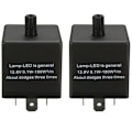 Miniatyrbillede 1 af 4: 2X 12V 3-bens LED-bil Justerbar Blinklysrelæ til Blinklys