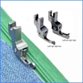 Miniatyrbillede 3 af 5: 2 stk. Smalle Guide Trykfod Industrielle Symaskine Fødder Lockstitch Lynlås Universal Trykfødder, CL1/32NS (0,1)