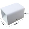Miniatyrbillede 2 af 5: 5W LED Vægskinne til Indendørs - Stemningslys med RGB Dimmer - Moderne Downlight - Aluminium Vægskinne til Stue, Soveværelse, Trapper