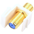 Miniatyrbillede 3 af 5: 10 stk. RG6 Keystone Jack-indsatser, koaksialkabel-stik F-type RG6 Keystone-stik til vægplade og patchpanel