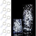 Miniatyrbild 1 av 5: 10-pack 2M Fairy Lights 20 LED Batteridrivna Fairy String Lights Vattentäta Koppartråds Stjärnsträngljus Mason Jar Lights Firefly Lights för D