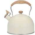 Miniatyrbild 2 av 5: Visslande vattenkokare 2,5L Rostfritt stål Tekanna Vattenkokare Ergonomiskt handtag Tekanna Beige