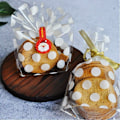 Miniatyrbillede 5 af 5: 100 stk. Gusset-poser med guld-bindinger 13 x 22 cm Cellofan-godteposer med bund (guld)-