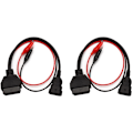 Miniatyrbillede 1 af 5: 2X 3-bens til 16-bens OBDII OBD2 OBD-Ii konnektoradapterkabel Auto bil OBD diagnostisk 3