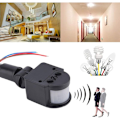 Miniatyrbillede 2 af 5: AC 85V-220V Infrarød PIR Bevægelsessensor Switch til Opladningslys