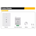 Miniatyrbild 5 av 5: DC12V-24V 10A Trådlös LED-listdimmer med fjärrkontroll för enfärgad LED-list (U1)
