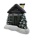 Miniatyrbild 1 av 5: Log Cabin Snowy Incense Cone Burner, Julbrasa Stuga Rökelse Brännare, Aromaterapi Prydnad, Rumsrökelse