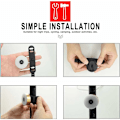 Miniatyrbilde 5 av 5: Sykkellys Bak, USB Ladbar LED Vanntett Advarsel 5 Moduser Baklys Svart
