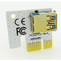 Miniatyrbillede 1 af 4: 6 stk. 1X til 16X Mining Billede Udvidelseskabel PCI-E Forlænget Linjekort Adapter til PC Computer