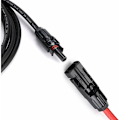Miniatyrbillede 2 af 5: 5 meter 12 AWG solcellepanel forlængerkabel med MC4 hun- og han-stikadapterkit (5m rød + 5m sort)