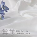 Miniatyrbillede 3 af 5: Linen Voile Gardiner 140x225cm Fint Korn Dekorative Stue Voile Gardin Soveværelse til Vindue Halvgennemsigtig Øje Dekoration Køkken, 2 Paneler Hvid