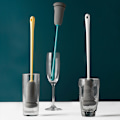Miniatyrbilde 2 av 5: Svamp Håndtak Rengjøringsbørste Kjøkken Bad Tilbehør for Vask Rengjøring Glass Kopper Baby Flaske Kopper Vase Gul