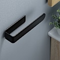 Miniatyrbillede 2 af 5: Sort håndklædeholder til badeværelset, håndklædeholder uden boring SUS304 køkken viskestykkeholder