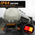 Miniatyrbillede 4 af 5: 6 stk LED Baglygter Multifunktionelle LED Trailer Lygter 12V Vandtæt Parkeringsposition Blinklys til Lastbil Trailer Caravan Traktor