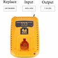 Miniatyrbillede 2 af 5: DC9310 DW9116 Ladere til Dewalt 7.2V-20V Ni-CD & Ni-MH Batterilader DC9096/DC9098/DC9099/DW9099/DE9095/DC9091 Batterier