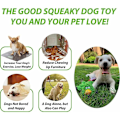 Miniatyrbillede 4 af 5: Squeaky legetøj til små til mellemstore hunde, leveres med squeakers, crepepapir, snor til at gøre plyslegetøj mere interaktivt og sjovt (orange)