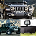 Miniatyrbilde 3 av 5: LED Arbeidslys 12V 144W 4'' - IP67 Vanntett LED Spotlight for Bil Lastebil Traktor SUV Båt - Spot Flood LED Tåkelys 10,500lm (2 stk)