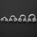 Miniatyrbild 5 av 5: 50 st 6 storlekar vita dubbla grepp nylon slangklämmor set 4.1-12.8 mm plast snäpp spärr sortiment kit