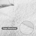 Miniatyrbillede 2 af 5: Bademåtte med antislip, Super blød plysh shaggy badeværelsesmåtte, Ekstra tyk vandabsorberende bademåtte med vandtæt bagside til badekar, bruser, badeværelse