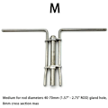 Miniatyrbild 5 av 5: 3-pack Universal U-Cut Hydraulcylinder Kolvstavstätningsinstallationsverktygssats Boost Controller Bilreparation Verktyg