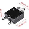 Miniatyrbillede 2 af 5: Sikringsafbryder 5A 8A 10A 15A 18A 20A 30A Valgfri Nulstilling Termisk Afbryder, 125-250V AC 50V DC Strømsoverbelastningsbeskyttelse Trykknap Sikringsafbryder(