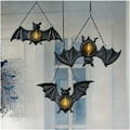 Pikkukuva 3 / 5: Halloween-lepakko riipus ulkovalaistus LED-lyhty, simuloitu lepakko liekiton valo, hartsi riippuva lamppu juhlan koristeluun (Väri: 1 kpl)