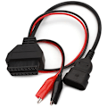 Miniatyrbillede 2 af 5: 2X 3-bens til 16-bens OBDII OBD2 OBD-Ii konnektoradapterkabel Auto bil OBD diagnostisk 3