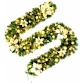 Miniatyrbilde 2 av 5: Julekrans med LED-lys, Belysning for Peis, Kunstig Juledekorasjon 2,7m