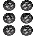 Miniatyrbillede 1 af 5: 6 stk. skabsventilationsgitter - 60 mm runde ventilationsgitter kan bruges i garage, badeværelse, soveværelse
