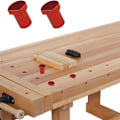 Miniatyrbilde 3 av 5: 4 stk. treskjærbordbenk, arbeidsbenk i aluminiumlegering, dyvel T-spor, høvlestopp, posisjoneringshøvelstopper for hundhull (20 mm)